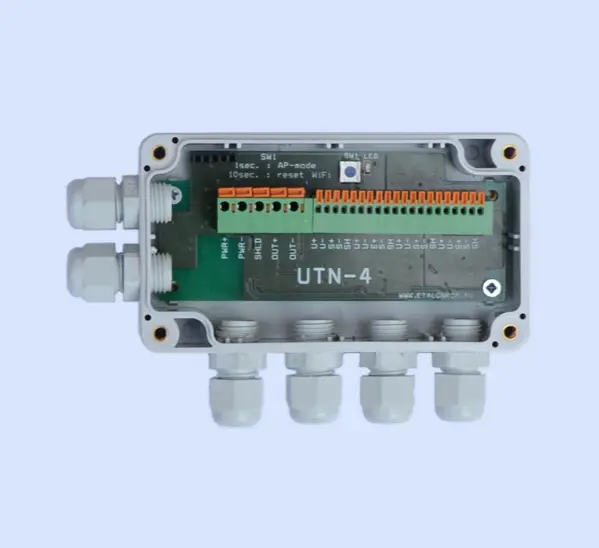 Усилитель преобразователь УТН-4. Преобразует сигнал тензометрического датчика в токовый 4-20мА.